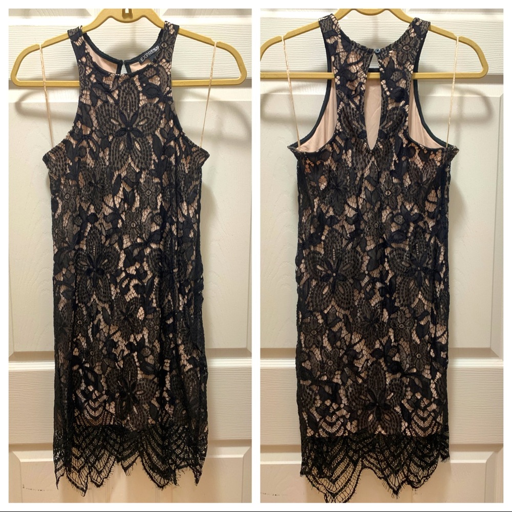 Express Lace Cocktail Dress